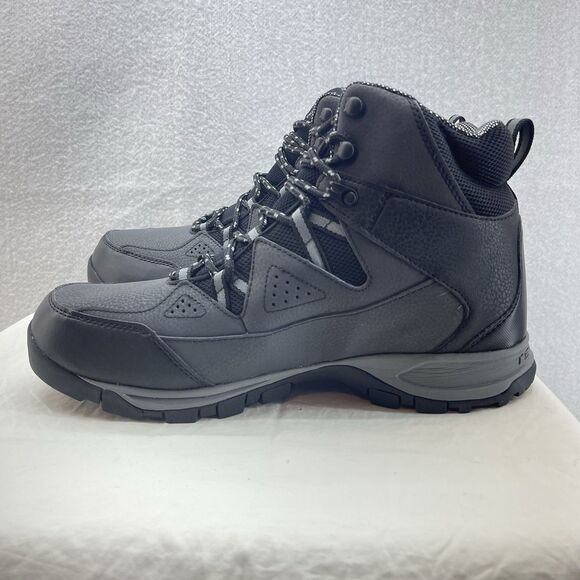 Columbia Boots Mens 11.5 Black Grey Liftop III Omni-Heat Insulated Winter Hiking